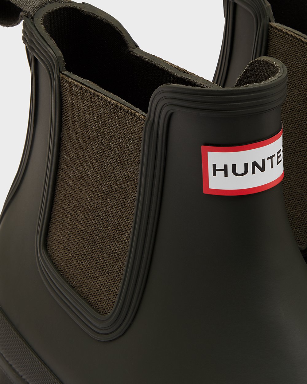 Mens Hunter Original - Chelsea Boots Dark Olive - 1456-AQRCT